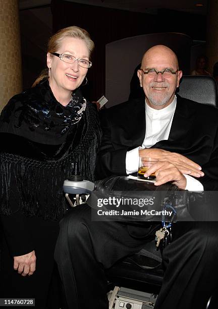 Actress Meryl Streep and artist Chuck Close attend the 18th Annual 'A Magical Evening Gala' hosted by the Christopher & Dana Reeve Foundation at the...