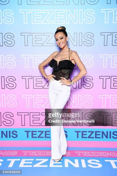 Giorgia Palmas the TEZENIS Show - Drive In on May 07, 2019 in Verona, Italy.