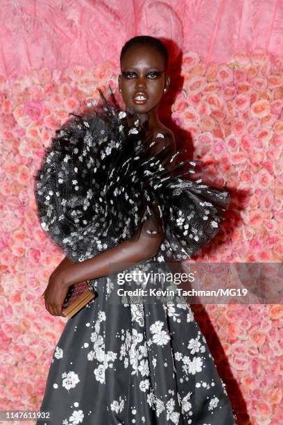 Adut Akech attends The 2019 Met Gala Celebrating Camp: Notes on Fashion at Metropolitan Museum of Art on May 06, 2019 in New York City.