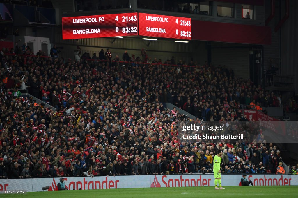 Liverpool v Barcelona - UEFA Champions League Semi Final: Second Leg