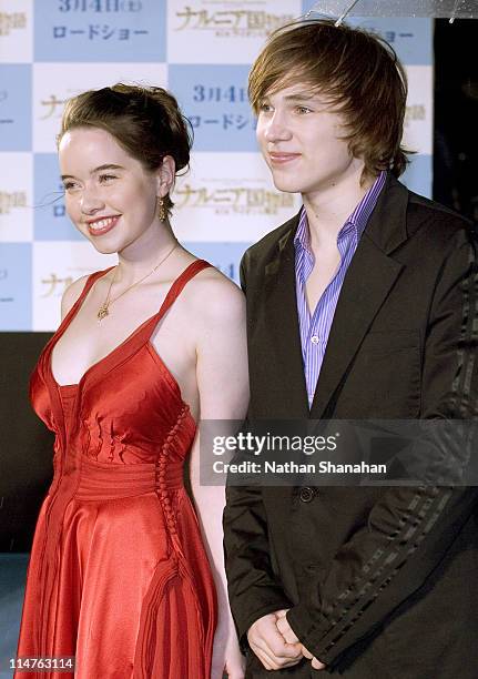 Anna Popplewell and William Moseley during "The Chronicles of Narnia: The Lion, the Witch and the Wardrobe" Tokyo Premiere at Nippon Budokan in...