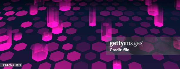 abstract glowing blockchain background - validation stock illustrations