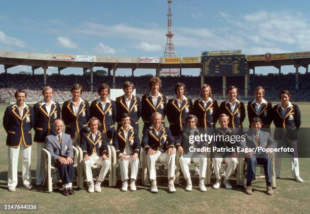 The England touring party during the 3rd Test match between India and England at Madras Cricket Club Ground, Chepauk, Madras , 14th January 1977....