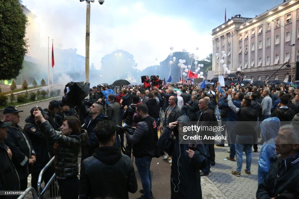 Anti-government protest in Albania