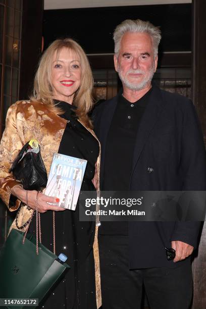 Trevor Eve and Sharon Maughan at 34 restaurant on May 07, 2019 in London, England.