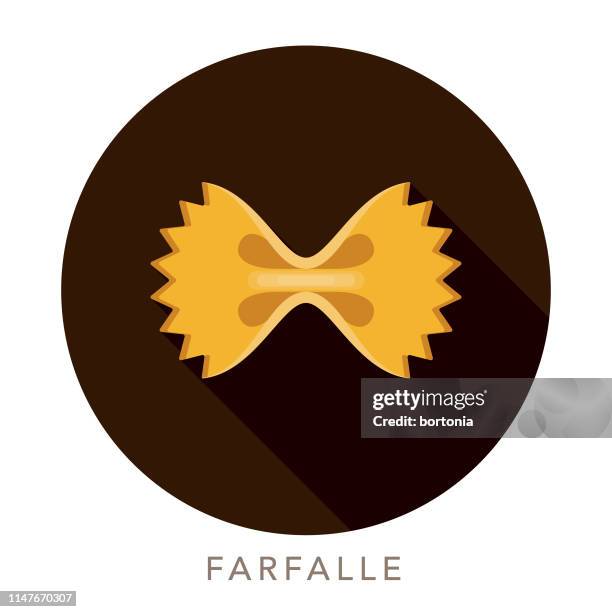 farfalle pasta icon - bow tie icon stock illustrations