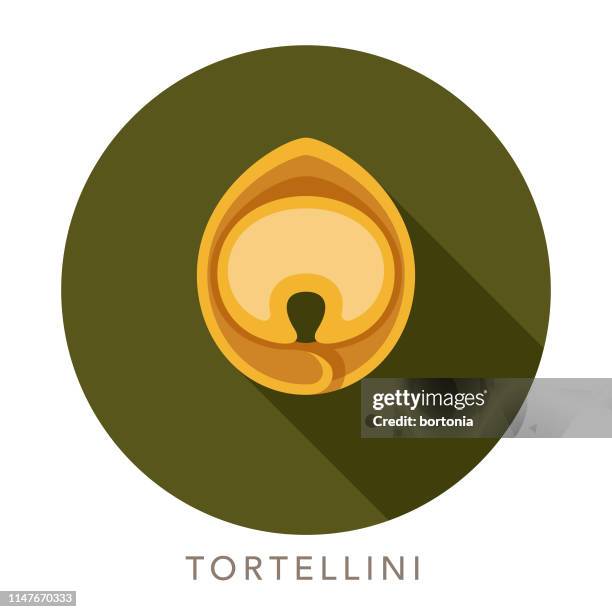 illustrazioni stock, clip art, cartoni animati e icone di tendenza di icona della pasta tortellini - tortellini