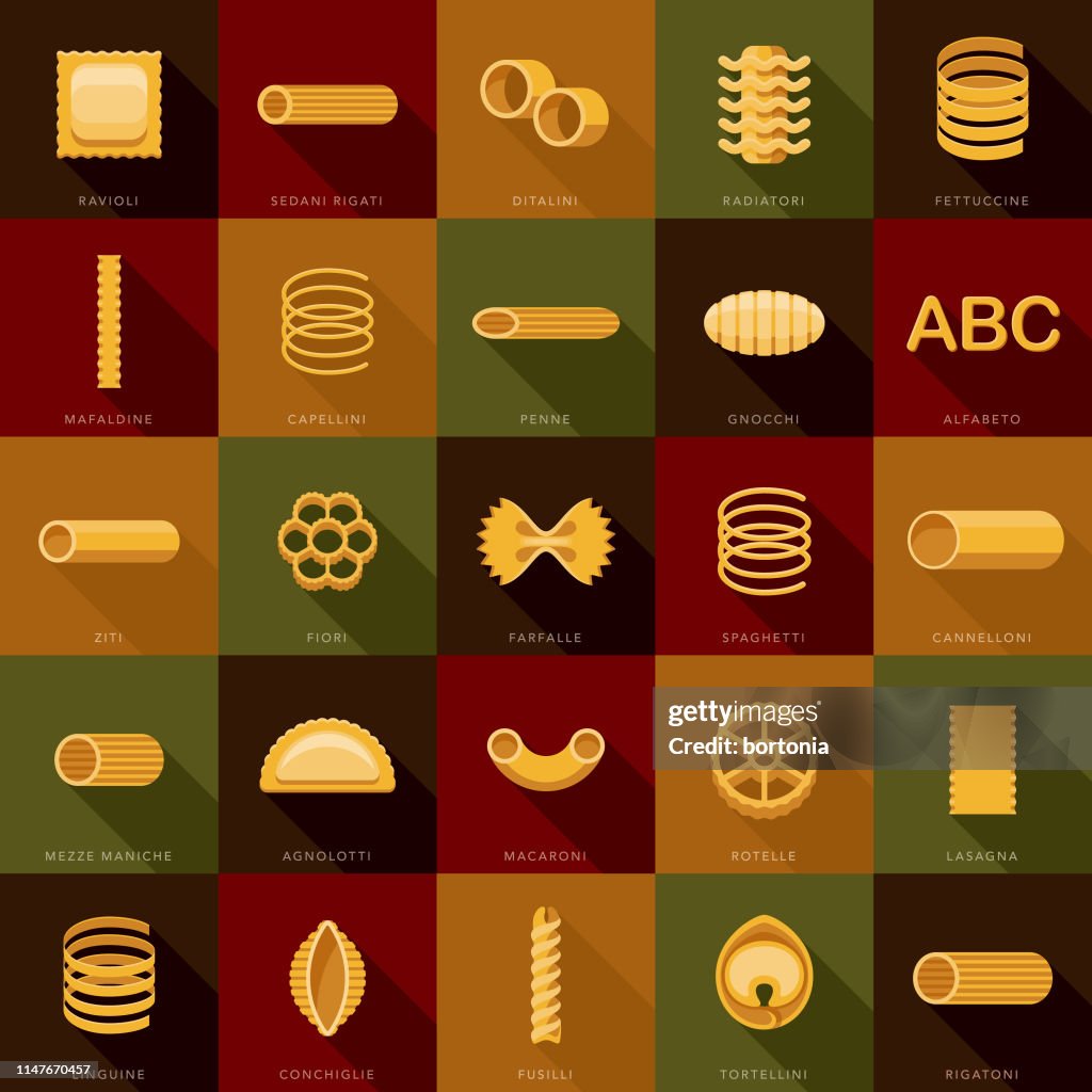 Pasta Icon Set