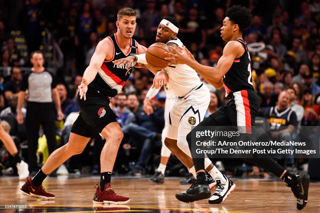 DENVER NUGGETS VS PORTLAND TRAIL BLAZERS, NBA PLAYOFFS