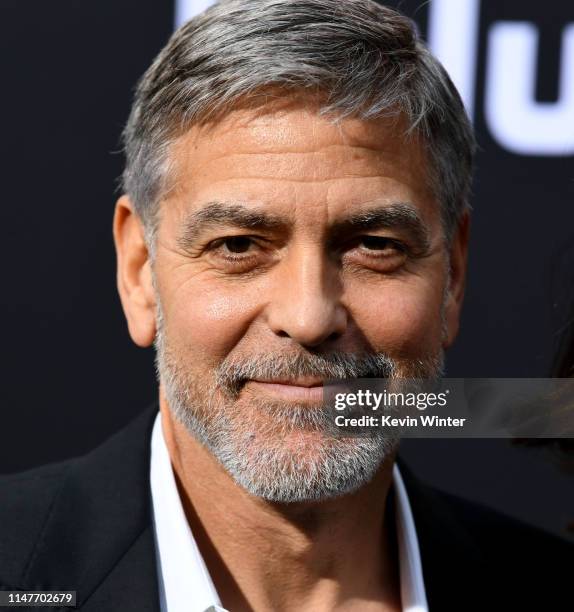 George Clooney arrives at the premiere of Hulu's "Catch-22 at TCL Chinese Theatre on May 07, 2019 in Hollywood, California.