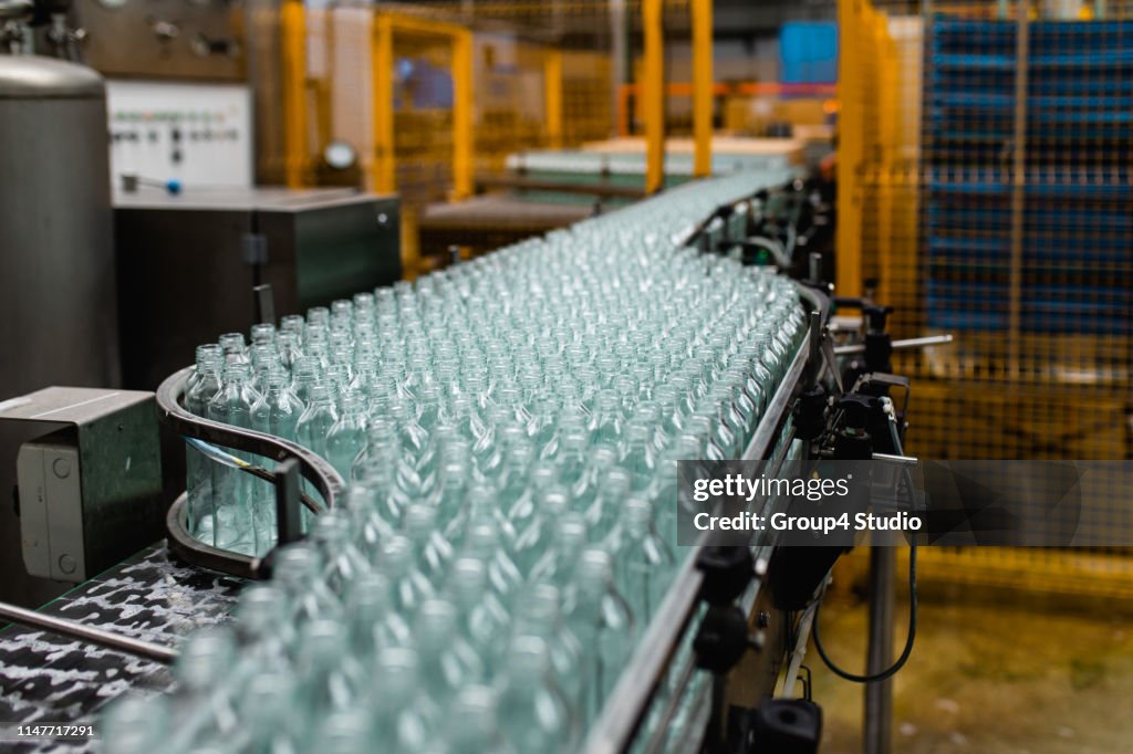 Production line for juice bottling