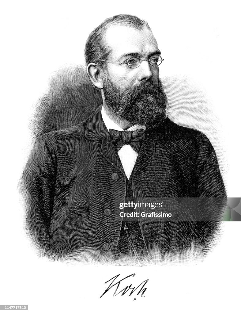 German microbiologist Robert Koch portrait from 1890