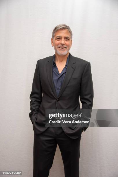 George Clooney at the "Catch 22" Press Conference at the Four Seasons Hotel on May 07, 2019 in Beverly Hills, California.