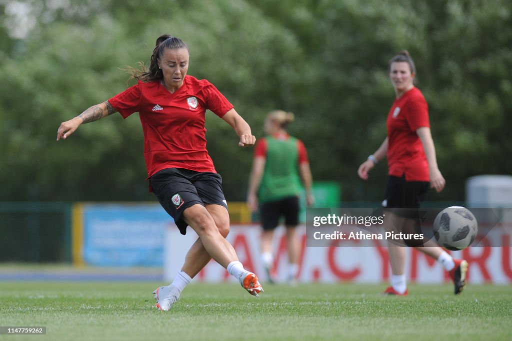 Wales Women Press Conference and Training Session