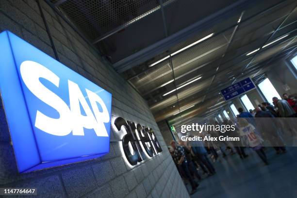 General view of the SAP Arena on May 07, 2019 in Mannheim, Germany.