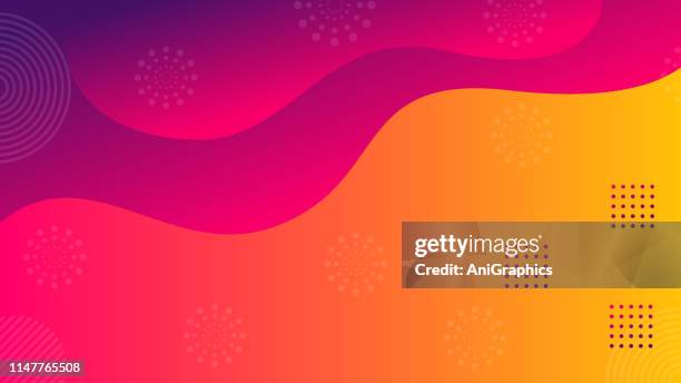 colorful geometric background - fun shapes stock illustrations