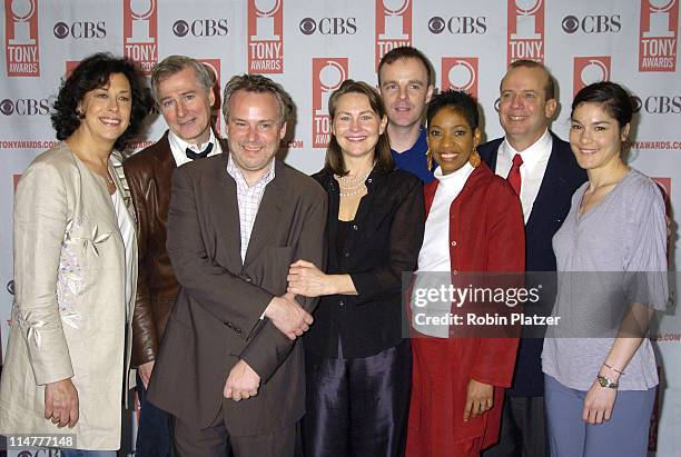 Cherry Jones, Heather Goldenhersh, Adriane Lenox and Brian F O'Byrne of Doubt and producers