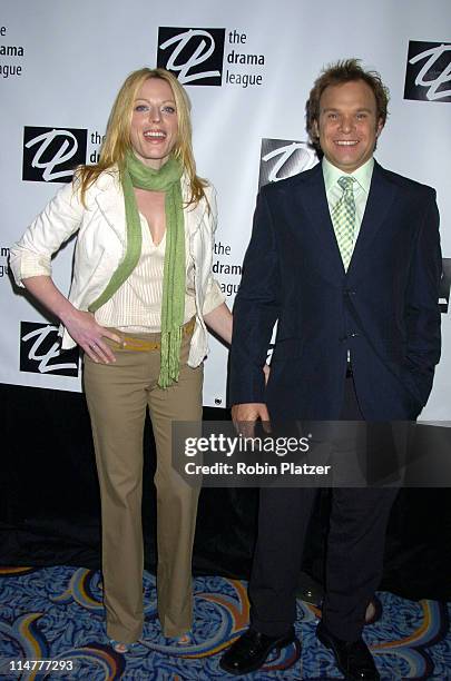 Sherie Rene Scott and Norbert Leo Butz during The 71st Annual Drama League Awards - Arrivals at Marriott Marquis Hotel in New York City, New York,...