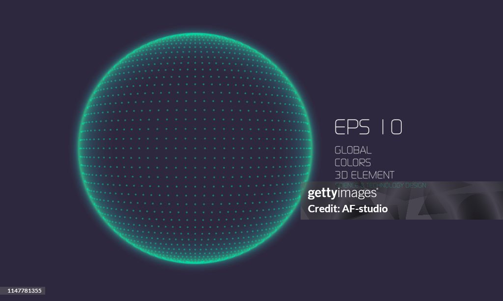 Abstract Particle Background with Copy Space