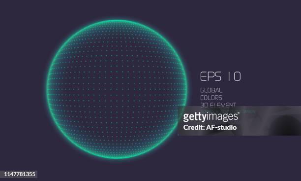 abstract particle background with copy space - ball stock illustrations