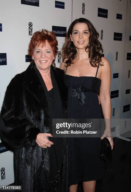 Annabella Sciorra and Marlene DiNorscio during "Find Me Guilty" New York Premiere - Inside Arrivals at Sony Lincoln Square in New York City, New...