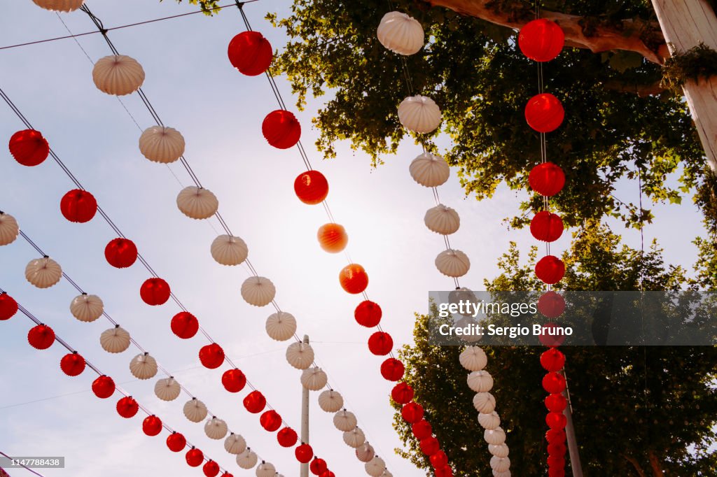 Farolillos de Feria de Sevilla