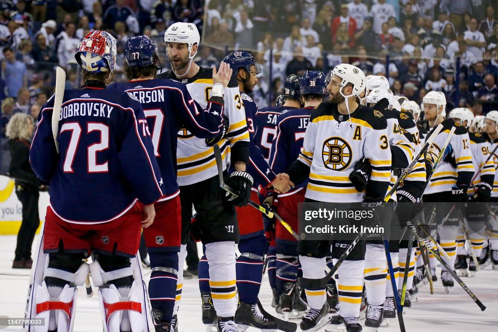 Boston Bruins v Columbus Blue Jackets - Game Six