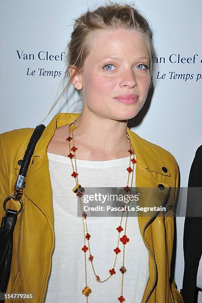 Melanie Thierry attends Van Cleef & Arpels Flagship Opening Cocktail Place Vendome on May 26, 2011 in Paris, France.