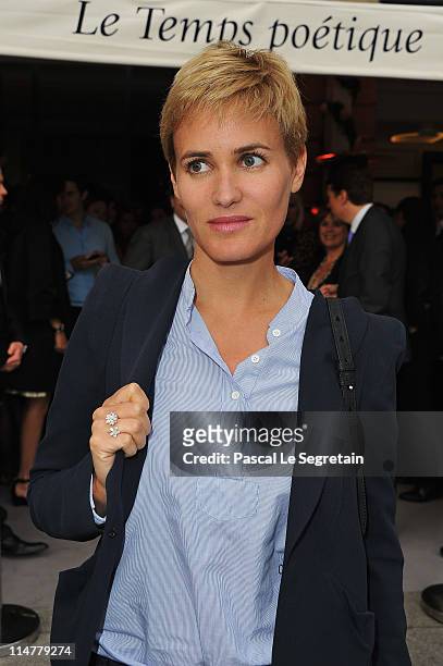 Judith Godreche attends Van Cleef & Arpels Flagship Opening Cocktail Place Vendome on May 26, 2011 in Paris, France.