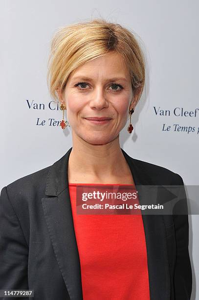 Marina Fois attends Van Cleef & Arpels Flagship Opening Cocktail Place Vendome on May 26, 2011 in Paris, France.