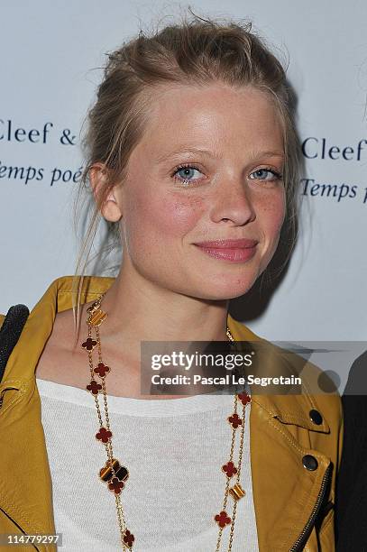 Melanie Thierry attends Van Cleef & Arpels Flagship Opening Cocktail Place Vendome on May 26, 2011 in Paris, France.