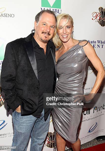 Chris Dellorco and Project Coordinator Malibu House of Hope, Melinda Crown-Faeber attend "Hold Em for the Homeless" to Benefit Malibu House of Hope...