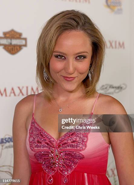 Actress Lauren C. Mayhew arrives at the 11th annual Maxim Hot 100 Party with Harley-Davidson, ABSOLUT VODKA, Ed Hardy Fragrances, and ROGAINE held at...