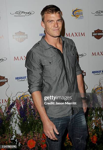 Actor Alan Ritchson arrives at the 11th annual Maxim Hot 100 Party with Harley-Davidson, ABSOLUT VODKA, Ed Hardy Fragrances, and ROGAINE held at...