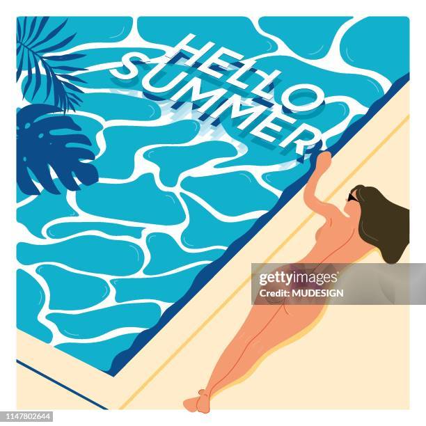 Pool Hello Sumer 216 Hello Summer Pool Stock Photos, High-Res Pictures, and Images ...