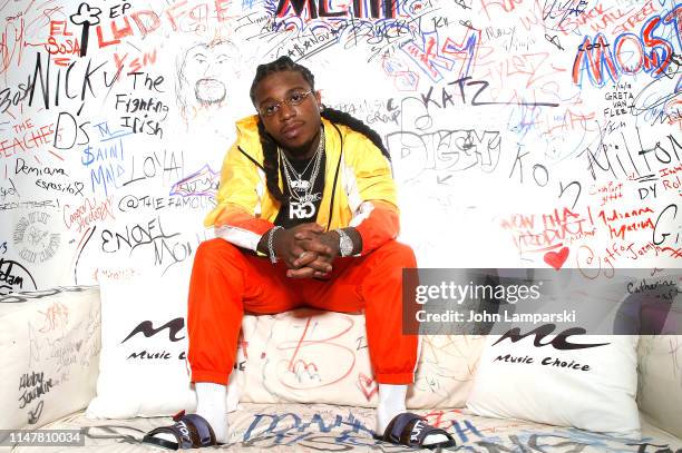 Jacquees visits Music Choice on May 08, 2019 in New York City.