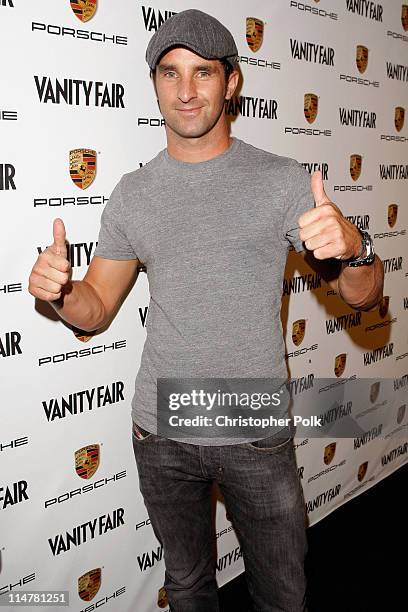 Matt Halliday arrives at the launch of the new Porsche Panamera celebrated by Porsche and Vanity Fair held at Milk Studios on September 24, 2009 in...