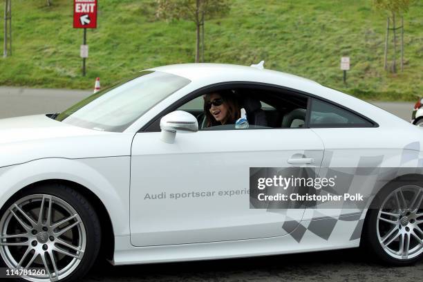 Singer/actress Kate Voegele attends Oakley Presents "Learn to Ride" with the Audi Sportscar Experience fueled by Muscle Milk at Infineon Raceway on...