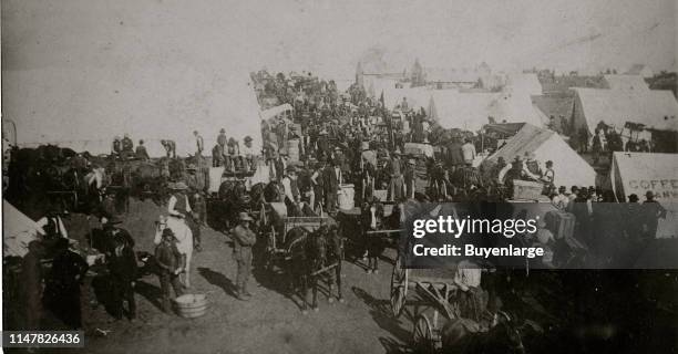 Guthrie, Indian Territory' Land Rush 1889. Oklahoma Sooners Land Rush.