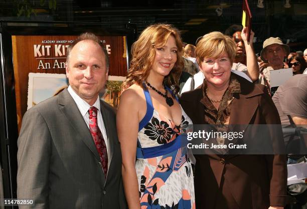 Picturehouse's Bob Berney, actress Glenne Headly and American Girl Brands LLC president Ellen L. Brothers attend the premiere of "Kit Kittredge: An...