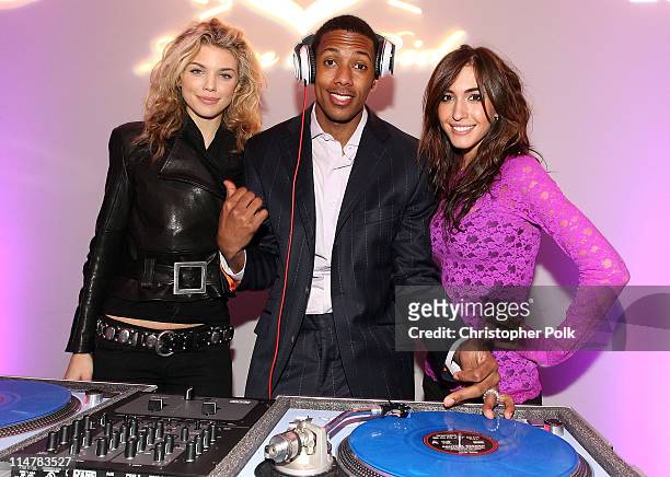 Actress AnnaLynne McCord, actor Nick Cannon and singer/actress Kate Voegele attend Oakley Presents "Learn to Ride" with the Audi Sportscar Experience...