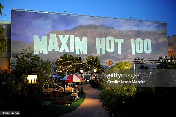 General view of the atmosphere at the 11th annual Maxim Hot 100 Party with Harley-Davidson, ABSOLUT VODKA, Ed Hardy Fragrances, and ROGAINE held at...