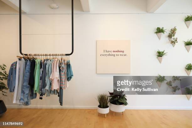 General view of a section of Rent the Runway's West Coast flagship store on May 08, 2019 in San Francisco, California.