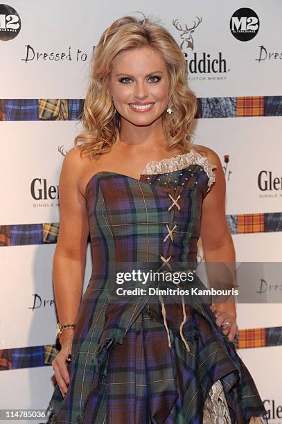 Personality Courtney Friel attends the 8th annual "Dressed To Kilt" Charity Fashion Show at M2 Ultra Lounge on April 5, 2010 in New York City.