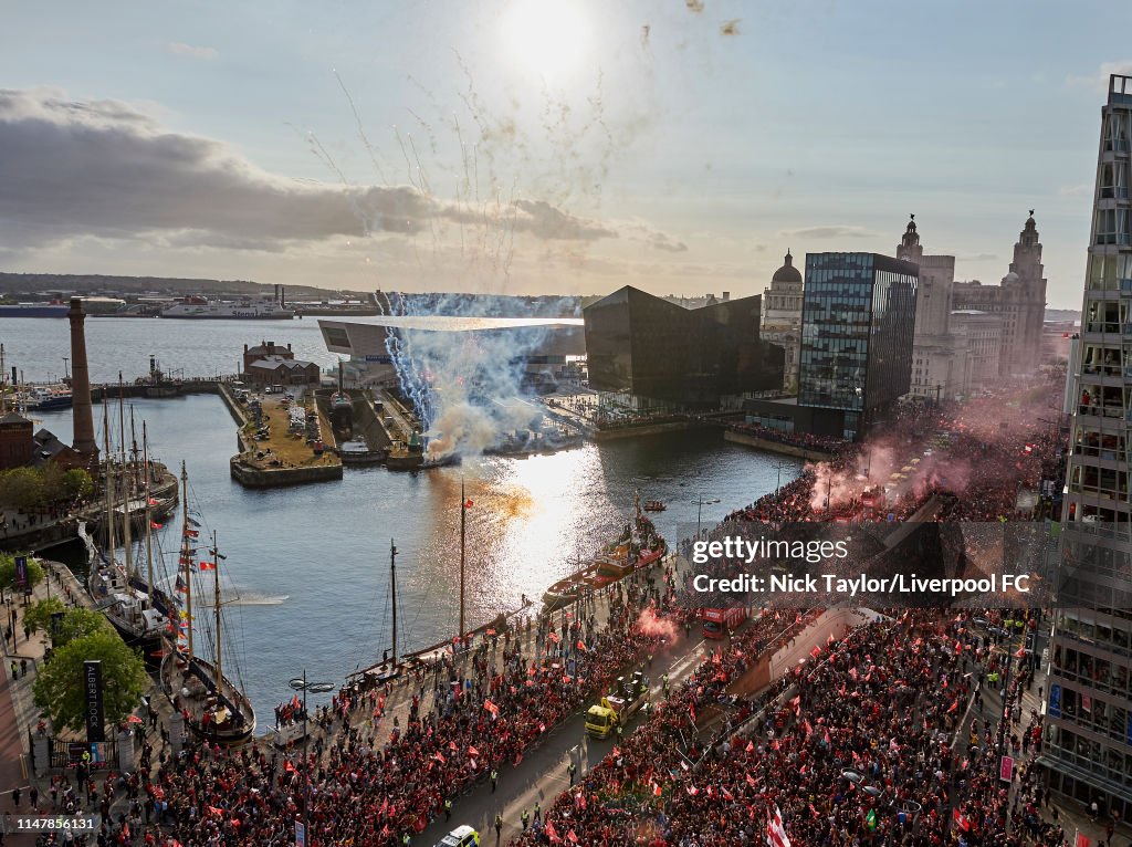 Liverpool Parade to Celebrate Winning UEFA Champions League