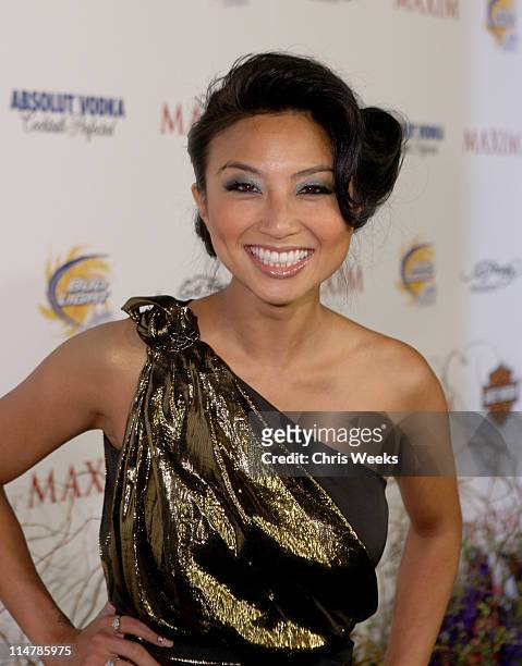Personality Jeannie Mai arrives at the 11th annual Maxim Hot 100 Party with Harley-Davidson, ABSOLUT VODKA, Ed Hardy Fragrances, and ROGAINE held at...