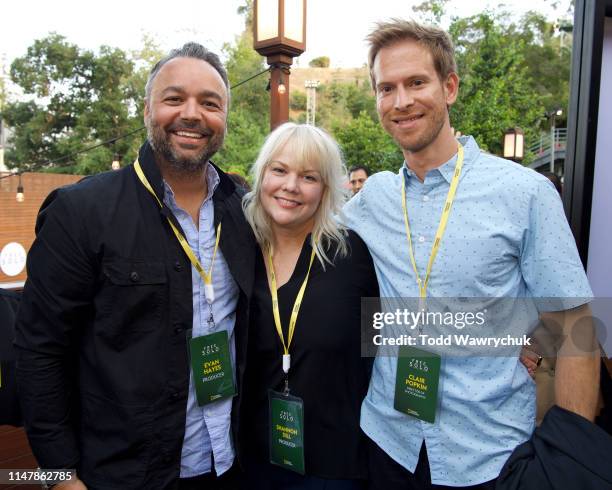 Evan Hayes, Shannon Dill and Clair Popkin attend National Geographics Contenders Showcase, at The Greek Theatre, a one-of-a-kind outdoor experience...