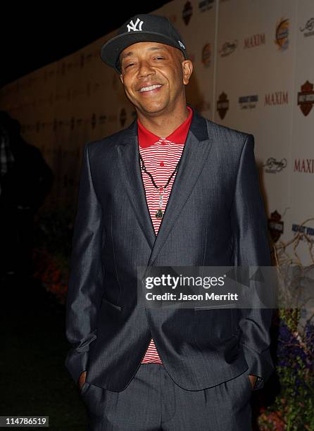 Russell Simmons arrives at the 11th annual Maxim Hot 100 Party with Harley-Davidson, ABSOLUT VODKA, Ed Hardy Fragrances, and ROGAINE held at...