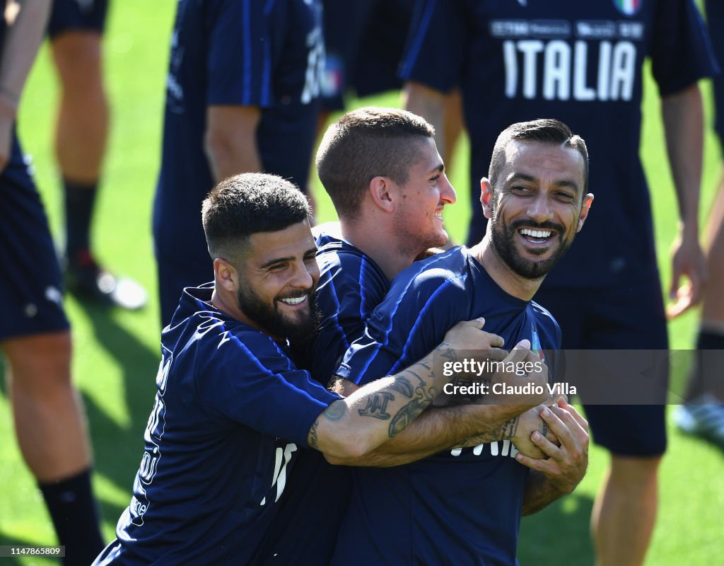 Italy Training Session And Press Conference