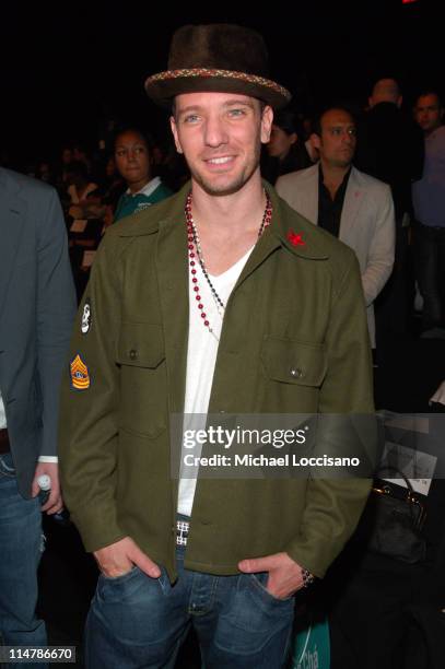 Chasez during Olympus Fashion Week Spring 2007 - Rosa Cha - Front Row and Backstage at The Tent, Bryant Park in New York City, New York, United...